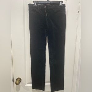 LOFT Black corduroy pants. Modern straight fit. Size 0/25.
